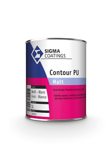 Sigma Contour PU matt 1,0 lt Weiß matt